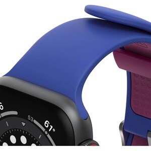 OtterBox Adjustable Smartwatch Band - Large (L) - Buckle Attachment - Blueberry Tarte (Blue) - Silicon, Stainless Steel