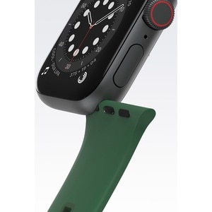 OtterBox Adjustable Smartwatch Band - Small (S) - Buckle Attachment - Green Envy - Silicon, Stainless Steel