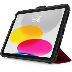 OtterBox Symmetry Series Folio Carrying Case (Folio) iPad (10th Generation) Tablet - Ruby Sky (Red) - Drop Resistant, Anti