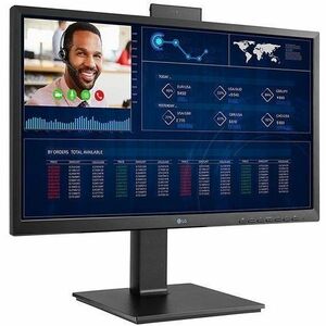 LG 24CQ650N-6N All-in-One Thin Client Celeron N5105 Quad-core (4 Core) 2 GHz - Matte Black - Intel Chip - 4 GB RAM DDR4 SD