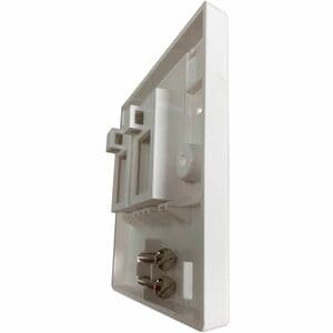 Eaton Tripp Lite Series 2-Port UK-Style Keystone Wall Plate, Unloaded Shuttered Module, Icon Tabs, White, TAA - 2 x Total 
