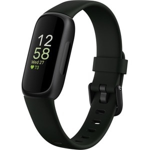 Fitbit Inspire 3 FB424 Smart Band - Black, Midnight Zen Body Color - Heart Rate Monitor, Pulse Oximeter Sensor, Temperatur