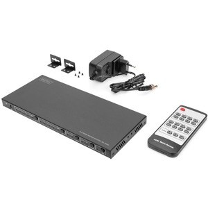 Digitus DS-55509 Audio/Video-Schalter - Kabel - 4K - 4 Eingabegerät - 2 Display - Display, TV, Projektor - 1 x USB - 2 x H