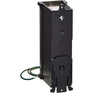 Eaton Tripp Lite Series 8-Port Metal DIN-Rail Mounting Keystone Patch Panel with Grounding, Black/Silver, TAA - Rugged Mou