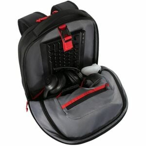 Targus Strike II TBB639GL Carrying Case (Backpack) for 43.2 cm (17") to 45.7 cm (18") Notebook - Black/Red - 500D Guc Body