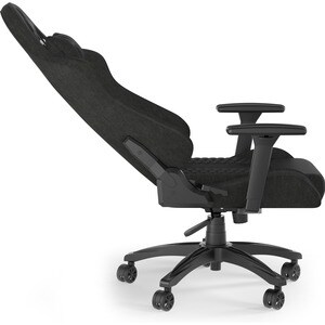 Corsair TC100 Relaxed Gaming Chair - Fabric - For Gaming - Fabric, Memory Foam, Steel, Nylon - Black