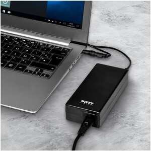 Port Connect 90 W AC Adapter - 1 Pack - Universal Adapter - For Notebook - 120 V AC, 230 V AC Input - 19.5 V DC Output - 3