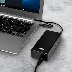 Port Connect 90 W AC Adapter - 1 Pack - Universal Adapter - For Notebook - 120 V AC, 230 V AC Input - 19.5 V DC Output - 3