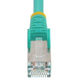 StarTech.com 10m CAT6a Ethernet Cable, Aqua Low Smoke Zero Halogen (LSZH) 10 GbE 100W PoE S/FTP Snagless RJ-45 Network Pat