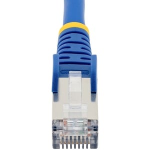 StarTech.com 10m CAT6a Ethernet Cable, Blue Low Smoke Zero Halogen (LSZH) 10 GbE 100W PoE S/FTP Snagless RJ-45 Network Pat