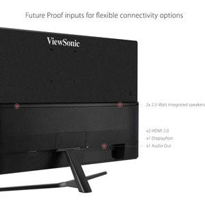 ViewSonic Entertainment VX3211-4K-mhd 81.28 cm (32") Class 4K UHD LED Monitor - 16:9 - Black - 80.01 cm (31.50") Viewable 