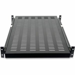 2U Adjustable Mounting Depth Vented Sliding Rack Mount Shelf 50lbs / 23kg - Sliding Server Rack Shelf - Server Cabinet Shelf