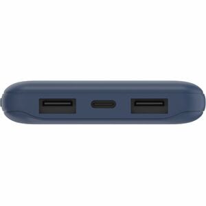 Belkin BoostCharge Power Bank 10K - For iPhone, iPad, AirPod, Smartwatch, Smartphone - 10000 mAh - 3 x USB - Blue