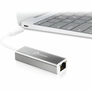 j5create JCE133G Gigabit Ethernet-Adapter für PC - 10/100/1000Base-T - USB-Typ C - Twisted Pair