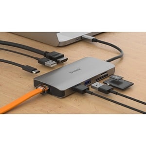 D-Link DUB-M810 USB Type C Docking Station for Notebook - 100 W - 3 x USB 3.0 - USB Type-C - Network (RJ-45) - HDMI - Wired