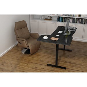 Digitus Table Base - Black Base - Height Adjustable - 1270 mm Height x 1700 mm Width x 680 mm Depth