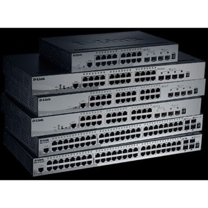 Commutateur Ethernet D-Link DGS-1510 DGS-1510-52X 48 Ports Gérable - 3 Couche supportée - Modulaire - Paire torsadée, Fibr
