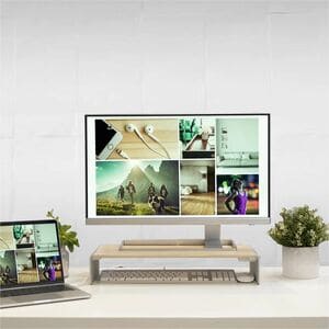 j5create JCT425-N Monitor Stand - 44 kg Load Capacity - Computer Monitor Display Type Supported - 9 cm Height x 53.4 cm Wi