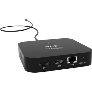 Dicota USB-Typ C Docking Station für Tablet, Notebook, Monitor - 100 W - Schwarz - Tragbar - 2 Unterstützte Displays - 5K,