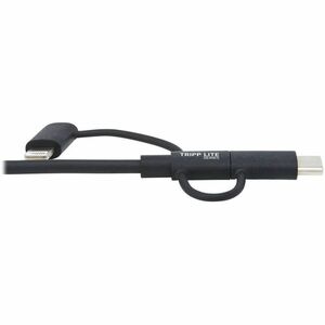 Tripp Lite series M101-006-LMC-BK 1,83 m Lightning/Micro-USB/USB/USB-C Datentransferkabel - Cable for Computer, Notebook, 