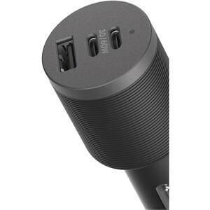OtterBox USB-C Fast Charge Triple Port Car Charger Premium Pro, 72W - 72 W - Rugged - 12 V DC, 24 V DC Input - 5 V DC, 9 V