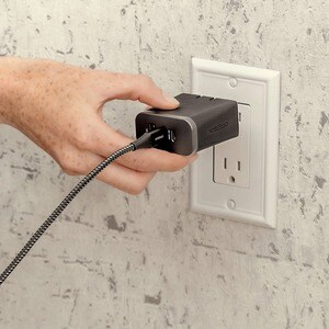 OtterBox USB-C Fast Charge Triple Port Wall Charger Premium Pro, 72W - 72 W - Rugged - 120 V AC, 230 V AC Input - 5 V DC, 