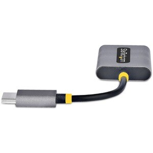 StarTech.com USB-C Headphone Splitter, USB Type C Dual Headset Adapter w/Mic Input, USB C to 3.5mm Audio Adapter/Earphone 