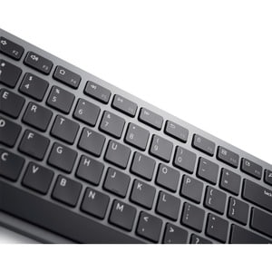 Dell KB700 Keyboard - Wireless Connectivity - USB Interface - Hungarian - QWERTZ Layout - Black, Grey - Scissors Keyswitch