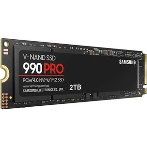 SSD Interne Samsung 990 PRO 2To - MZ-V9P4T0BW - M.2 - PCIe 4.0 - vitesse de lecture jusqu'à 7450 Mo/s - gestion thermique 