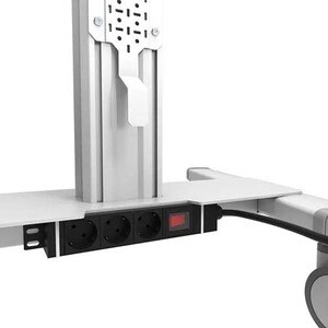 Neomounts Display Cart - 70 kg Capacity - 4 Casters - 100 mm Caster Size - 903 mm Width x 702 mm Depth x 1750 mm Height - 