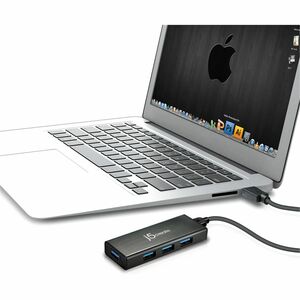 j5create JUH340-N USB Hub - USB 3.0 Micro-B - 4 Total USB Port(s) - 4 USB 3.0 Port(s) - Linux, Mac, PC