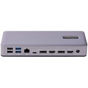 StarTech.com USB-C Docking Station, HDMI/DP/DP Alt Mode USB-C Dock, Triple/Dual 4K, 7x USB Hub, 60W PD, GbE, WWCB certifie