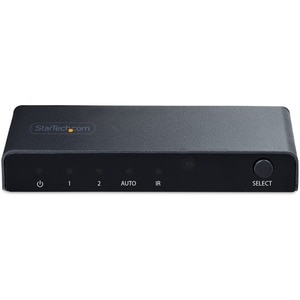 StarTech.com 2-Port 8K HDMI Switch, HDMI 2.1 Switcher 4K 120Hz/8K 60Hz UHD, HDR10+, HDMI Switch 2 In 1 Out, Auto/Manual So