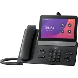 Webex 8875 IP Phone - Corded - Corded - Wi-Fi, Bluetooth - Desktop - Carbon Black - VoIP - IEEE 802.11a/b/g/n/ac - 2 x Net