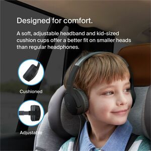 Belkin SOUNDFORM Mini Kabel Kopfbügel Stereo Headset - Schwarz - Binaural - Ohrumschließend - 121,9 cm Kabel - Host-Schnit
