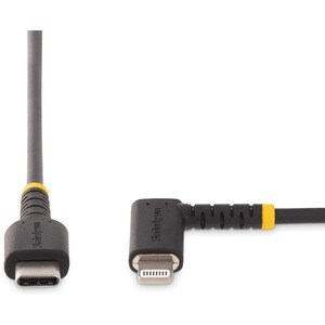 1 m Robustes USB-C auf Lightning Kabel, USB 2.0 zu Lightning Winkelstecker, Apple Mfi zertifiziertes iPhone Lightning Kabe
