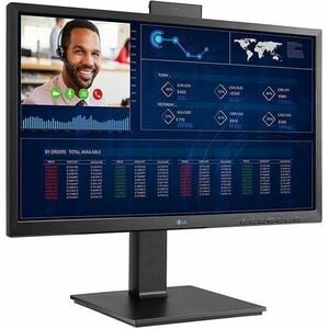 LG 24CQ651W-BP All-in-One Thin Client - Intel Pentium N6005 Quad-core (4 Core) 2 GHz - Black - 8 GB RAM DDR4 SDRAM - 256 G