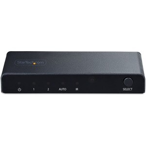 StarTech.com Video Switchbox - Cable - 8K - 1440p - 2 Input Device - 1 Display - Display - 1 x USB - 2 x HDMI In - 1 x HDM