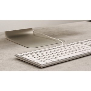 CHERRY KC 6000C Keyboard - Cable Connectivity - USB Type C Interface - English (US) - Silver - SX Keyswitch - Mac