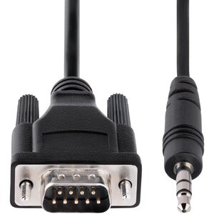 StarTech.com 3ft (1m) DB9 to 3.5mm Serial Cable for Serial Device Configuration, RS232 DB9 Male to 3.5mm for Calibrating v