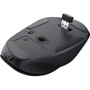 Trust Fyda Maus - Funkfrequenz - USB 2.0 - Optisch - 6 Taste(n) - Schwarz - Kabellos - 2,40 GHz - wiederaufladbar - 2400 d