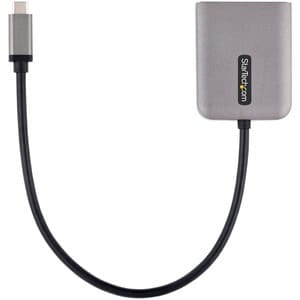 StarTech.com USB-C to Dual DisplayPort 1.4 Adapter, USB Type-C Multi-Monitor MST Hub, Dual 5K 60Hz DP Display Extender / S
