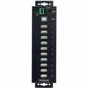 StarTech.com USB-Hub - USB 2.0 Typ B - Extern - Schwarz - TAA-konform - 10 Total USB Port(s) - 10 USB 2.0 Port(s) - PC