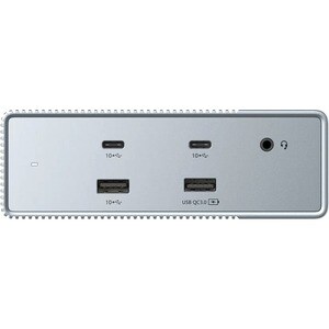 Targus HyperDrive HDG215-EU USB-Typ C Docking Station für Notebook, Tablet-PC, Desktop-PC - Silber - 3 Unterstützte Displa