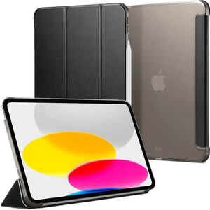 Spigen Smart Fold Carrying Case (Tri-fold) for 27.7 cm (10.9") Apple iPad (2022) iPad - Black - Drop Resistant - Polycarbo