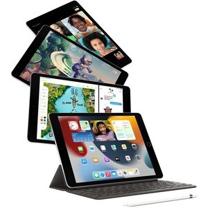 Apple iPad (9th Generation) Tablet - 25.91 cm (10.20") - Apple A13 Bionic Hexa-core - 64 GB Storage - iPadOS 15 - Space Gr