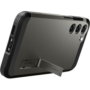 Spigen Tough Armor Case for Samsung Galaxy S23 Smartphone - Gunmetal - Drop Resistant, Impact Resistant - Thermoplastic Po