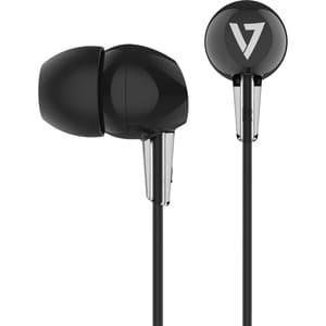 V7 HA200 Kabel Ohrhörer Design - Binaural - Stereo Kopfhörer - Schwarz - 8 Hz - 22 kHz Frequenzgang - In-Ear - 32 Ohm Impe