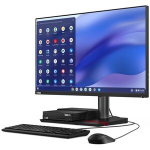 Lenovo ThinkCentre M60q 12C60007US Chromebox - Intel Celeron 7305 - 8 GB - 64 GB Flash Memory Capacity - Tiny - Black - In