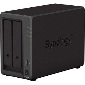 Synology DiskStation DS723+ 2 x Gesamtzahl Einschübe SAN/NAS-Speichersystem - AMD Ryzen R1600 Dual-Core - 2 GB RAM - DDR4 